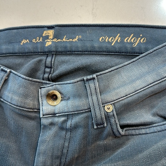 7 For All Mankind Crop Dojo Jeans Size 28 - Picture 8 of 13